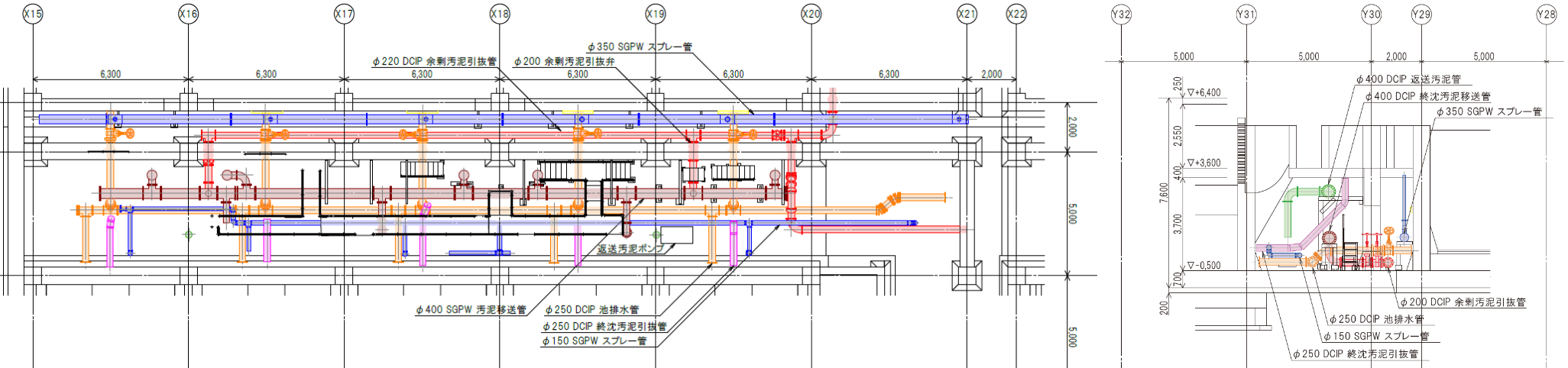 平面図・断面図の作成