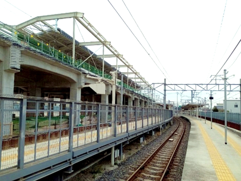 名古屋鉄道瀬戸線(小幡駅~大森・金城学院前駅間)立体交差